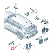 NEW AUDI E-TRON GEN REAR LEFT ANTENNA AMPLIFIER 4KE035225F