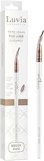 Luvia Professional Makeup Brush, Eyeliner Make-Up Brush, Eyeliner Brush, Eye Brush, Vegan Cosmetic Brush, 412 // Fine Liner - Elegance