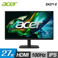 在飛比找ETMall東森購物網優惠-【Acer 宏碁】EK271 E 27型 100hz IPS