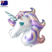 Unicorn Purple Mini Foil Helium Balloon Children Birthday Party Decor