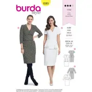 78 BURDA 6383: DRESS SIZE 8-18 SEWING PATTERN