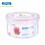 KOMAX BIOKIPS 圓形塑料盒 920ML,PP 塑料罐耐熱水,家用韓國