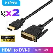 HDMI to DVI-D 24+1 Pin Male Cable AV Full HD PC LCD PS3 XBOX HDTV 0.3M ~ 3M