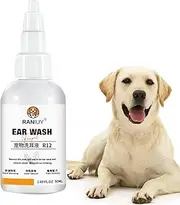 Dog Ear Cleaning Solution - Mild Pet Ear Cleaner - Earmite Ear Drops for Cats and Dogs, Ear Protection, Contagion Care and Itch Relief for Controlling Ear Contagions and Odor