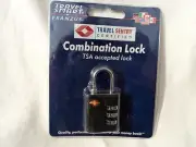 Travel Smart TS-393 TSA 3 Digit Combination Lock (Black)