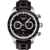 在飛比找PChome24h購物優惠-TISSOT PRS516 系列計時機械腕錶-黑/45mm 