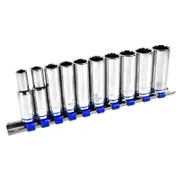 Trojan 10 Piece Deep 3/8 Socket Rail Set