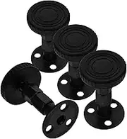 NOLITOY 4pcs Headboard Wall Stopper Bed Noise Stopper Wall Protector from Furniture Bedside Headboards for Beds Cabinets Sofa Black