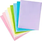Tissue Paper (Pastel Rainbow, 8 Colors) 160 Sheets for Gift Wrap, Crafts, DIY Paper Flowers, Tassel Garland and More, Pastel Bulk, 50 * 70cm