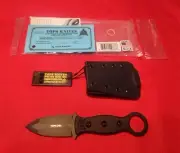 Genuine TOPS 'I.C.E.' Dagger Fixed Blade Combat Survival Hunting EDC Knife