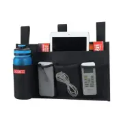 Hanging Bedside Caddy, Bedside Storage Organizer for Magazine, Phone, Remote ...