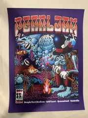 PEARL JAM POSTER - GOLD COAST NOV 13 2024 MARTIN ANDER Artist Edition 73/100