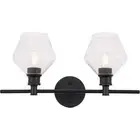 Living District LD2312BK Gene 2 Light 19 inch Black Wall sconce Wall Light