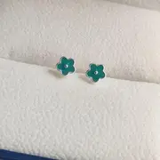 Floral Stud Earring 1 Pair - Earrings - Sky Blue - One Size