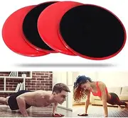 YELLOWPRICE Exercise Core Sliders, Dual Sided Exercise Gliding Discs Use on Carpet or Hardwood Floors, Light and Portable, Perfect for Abdominal&Core Workouts