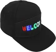 [Sxhlseller] LED Hat, Customizable LED Display Cap, Support Phone APP Connection, RGB Light Canvas Cap for Party Carnival Outdoor Concert Match
