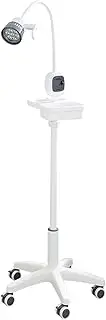 DYUNCZ 12W Surgical Gynecological Examination Light, LED Medical Examination Lamp, Medical Examination Lamp, Gooseneck Examination Lamp with Movable Base, Wheels and Tray