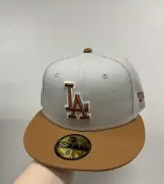 Los Angeles Dodgers Tan Khaki 59FIFTY New Era Fitted Hat Men's