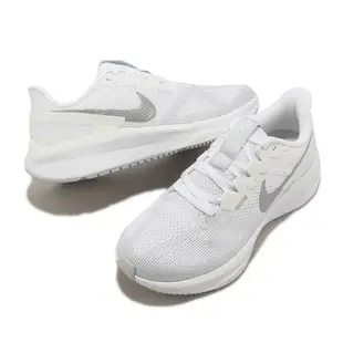 Nike 慢跑鞋 Wmns Air Zoom Structure 25 白 銀 女鞋 路跑 ACS DJ7884-101