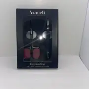 ARACELI BEAUTY PRECISIÓN DUO LASH/BROW TWEEZERS & SCISSORS•