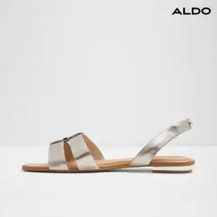 【ALDO】BALERA-簡約舒適一字帶平底涼鞋-女鞋(金色)