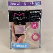 Maidenform Flexees Shapes Cool Comfort Firm Waist Nipper FPO452 Beige 2XL New