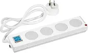 HPM 4 Outlet Surge Protected Powerboard Child Safe