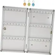 COMPUKAS Key Organizer Box Slots Wall Mount Key Security Cabinet for Home Office Storage Case Lock for Schools Hospitals