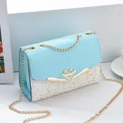 Sequined Messenger Shoulder Bag For Women Beige Lake Blue Women's Bags & Handbags