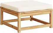 vidaXL Garden Footstool with Cushions Solid Wood Acacia