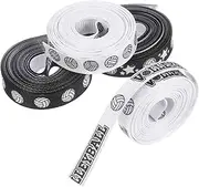 SOPOTUTU 4 Rolls Volleyball Print Ribbon Set Vibrant Sports Pattern Curling Ribbons for Team Events Party Decorations Cheer Bows and Craft Projects for Tournaments and Celebrations