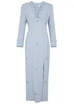 Huishan Zhang Aurore Crystal-embellished Maxi Dress - Light Blue - 14 (UK14 / L) 14 (UK14 / L)