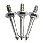 4X(3Pcs Stainless 3/8 Inch Tripod Foot Spikes for Softer Looser Terrain6026