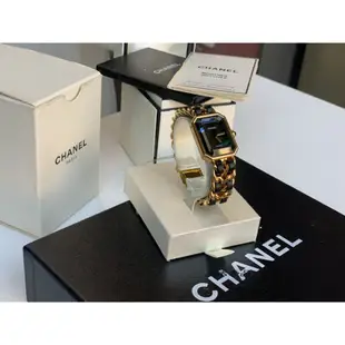 二手99新 CHANEL 香奈兒 Premiere 金色 方糖 手錶 石英腕錶 女錶 H6951 現貨