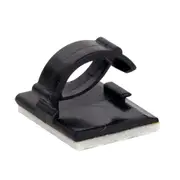 Wire Holder Clips for Car, Adhesive Cable Clips, Black, Electric Wires Interior Small Self Tie Cord Organizer Mount GPS Clamp Camera Sticky
