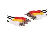 3 RCA Male to 3 RCA Male Composite Cable - 5M