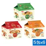 【NISSIN 日清】拉王非油炸速食麵-醬油/豚骨/辣豚骨味30入/箱(日清泡麵)