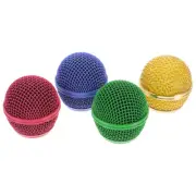 4 Pcs Microphone Mesh Head Accessories for Singing Windscreen Cover
