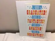 RSVP GRADUATION GREETING CARD New with Envelope MONEY HOLDER “You GRADUATED!..."