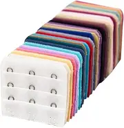 [SOESFOUFU] 30pcs Stretchy Extender Bra Supplies Bra Extension Buttons Girl Bra Extender Hooks Clasp Extender Bra Accessories Women Bra Extension Buckles Strap Extender Extension Clip