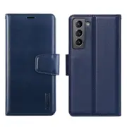 ZUSLAB Galaxy S21 FE 5G Hanman Leather Wallet Card Case for Samsung - Blue