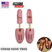 Cedar Shoe Tree Adjustable Wooden Shoe Stretcher Expander Boot Holder for Men