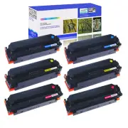 6 Pack CF410X C M Y Toner Set for HP LaserJet Pro MFP M377dw M452dn M477fdw