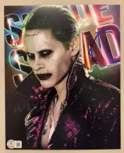 JARED LETO 'Joker' Hand Signed 8"x10" Photo SUICIDE SQUAD + Beckett COA