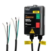 POWERTEC Specialty Power 5.5" 220V 3 HP Prewired Magnetic Switch Box Line Cords