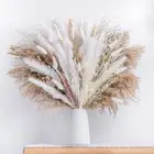 Fluffy Pampas Grass Bouquet Artificial Plants Fake Reeds Home