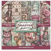 [Stamperia] Scrapbook Paper Pad for Scrapbooking, Albums, Card Making, Bullet Journalling and More, Acid Free, Double-Sided, Perfect for Hobbies, Crafts, and Gifting (Master of Magic) (20.3 x 20.3 cm)