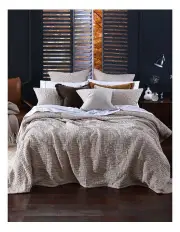 [M.M Linen] Livie Bed Cover Set in Bark