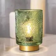 Small Battery Operated Lamp - Portable Cordless Lamp for Home Decor, Glass Table