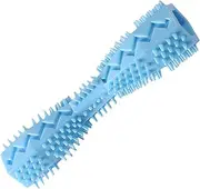 Dog Toothbrush Stick | Indestructible Teething Toys for Puppies - Dog Squeaky Toy with Hollow Design for Puppy, Small and Medium Pets, Poodles, Border